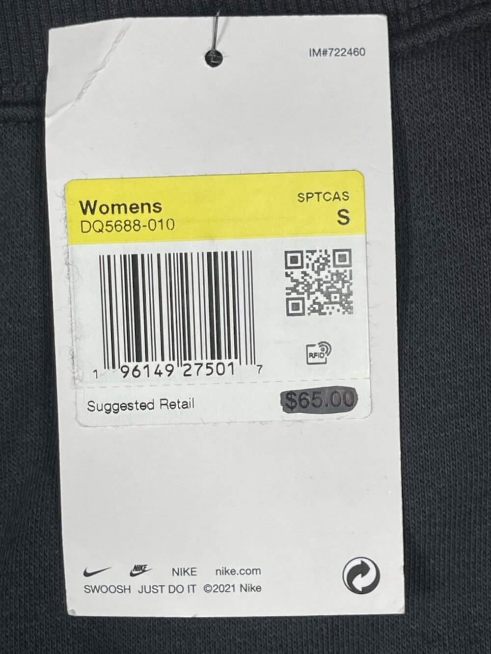 NWT Nike Phoenix High Rise Fleece Black Jogger Pants - Women Size Small X 30 - Picture 4 of 14